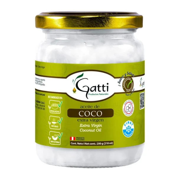 ACEITE DE COCO EXTRA VIRGEN GATTI 200GR