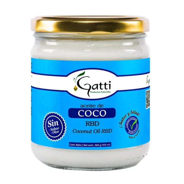 ACEITE DE COCO RBD SIN SABOR GATTI 365GR