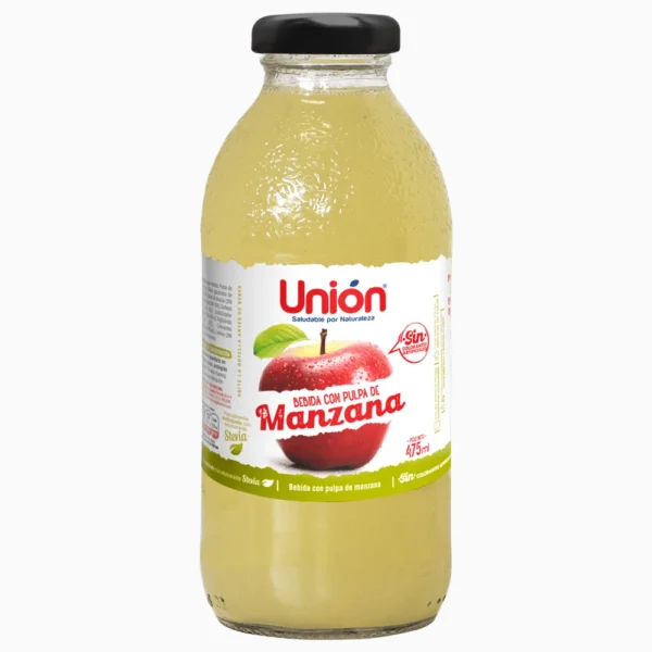 BEBIDA CON PULPA DE MANZANA UNION 400ML