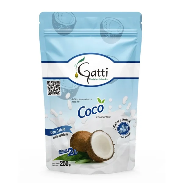 BEBIDA INSTANTANEA A BASE DE COCO GATTI 250GR