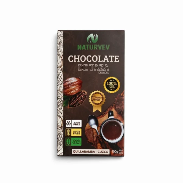 CHOCOLATE DE TAZA CHUNCHO 100% CACAO NATUREV 100GR