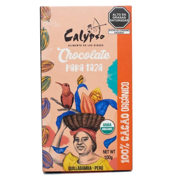 CHOCOLATE PARA TAZA USDA ORGANIC CALYPSO 100GR