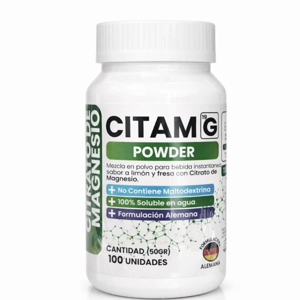 CITRATO DE MAGNESIO CITAMAG POWDER 100CAP
