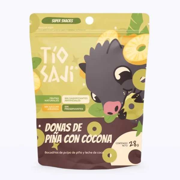 DONAS DE PIÑA CON COCONA TIO SAJI 28GR