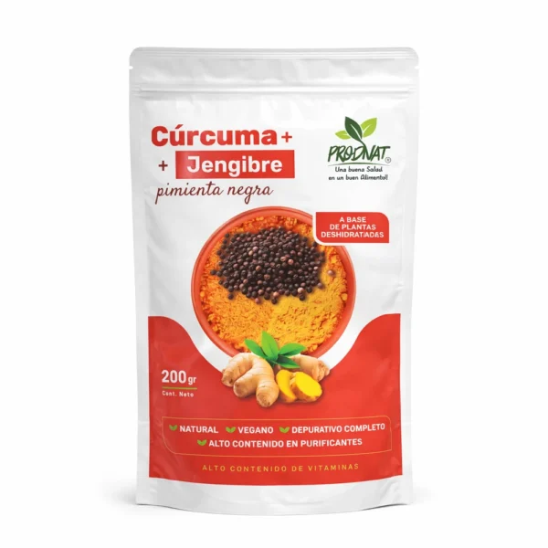 CURCUMA JENGIBRE PIMIENTA NEGRA PRODNAT 200GR