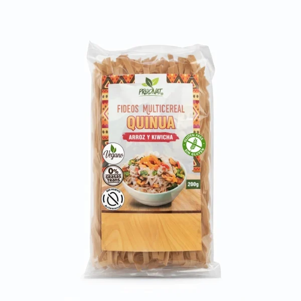 FIDEOS MULTICEREAL QUINUA TORNILLO ARROZ Y KIWICHA PRODNAT 250GR