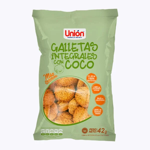 GALLETAS INTEGRALES CON COCO UNION 195GR