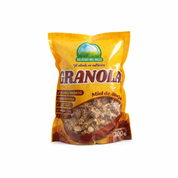 GRANOLA CON MIEL DE ABEJA DELICIAS DEL VALLE 370GR