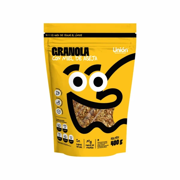 GRANOLA CON MIEL DE ABEJA UNION 400GR