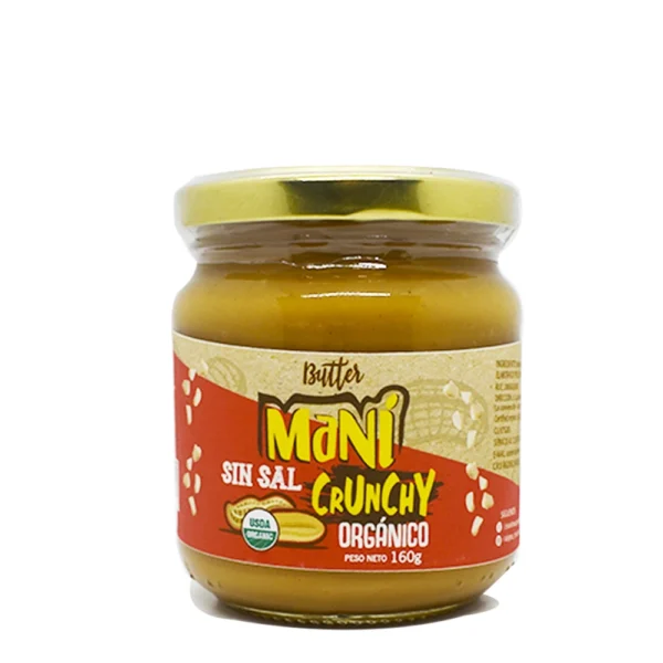 MANI SIN SAL CRUNCHY ORGANICO CHUNCHO 160GR