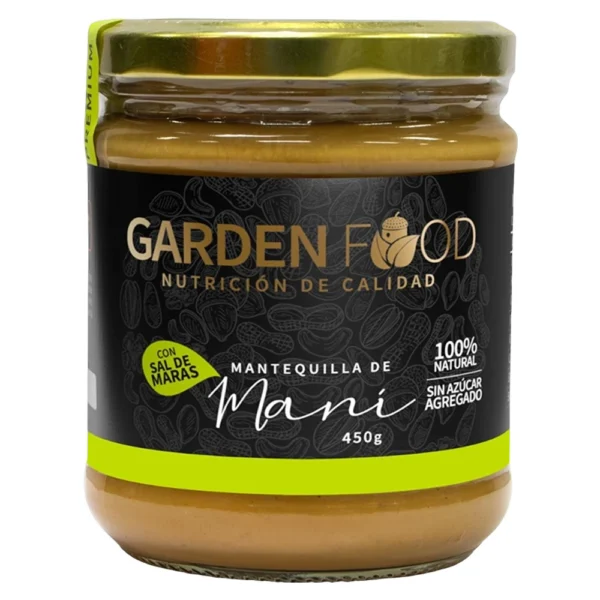 MANTEQUILLA DE MANI GARDEN FOOD 450GR