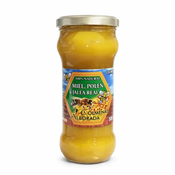 MIEL POLEN Y JALEA REAL COLMENAS ALBORADA 500GR