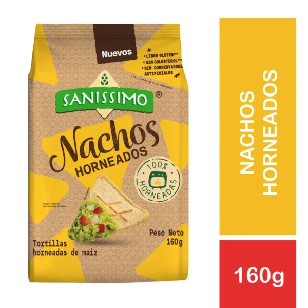 NACHOS HORNEADOS SANISSIMO 160GR