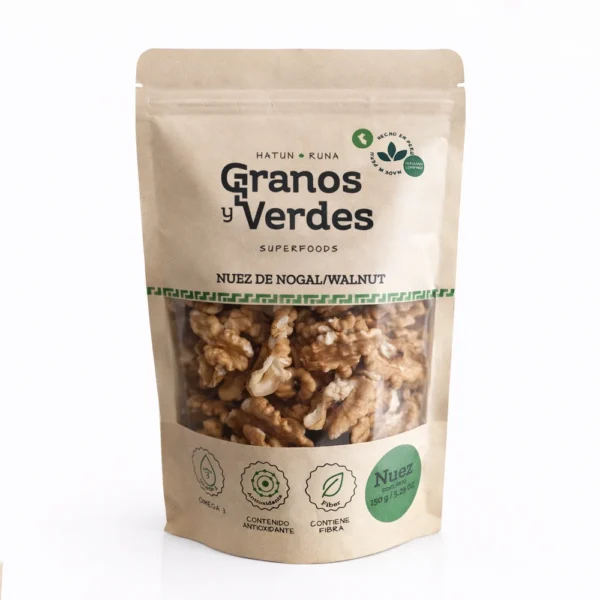 NUECES DE NOGAL GRANOS Y VERDES 150GR
