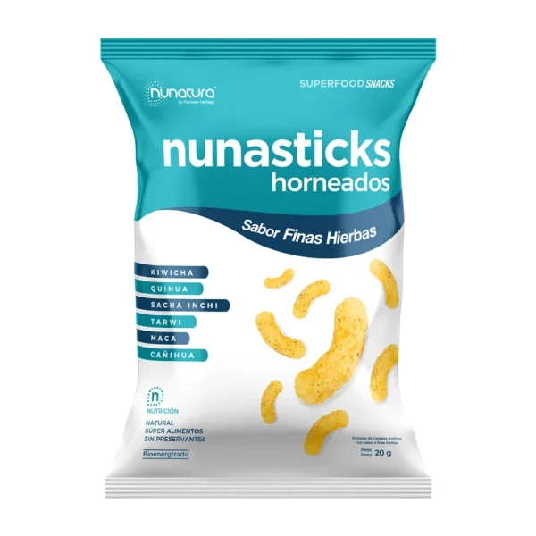 NUNASTICKS SABOR FINAS HIERBAS NUNATURA 20GR
