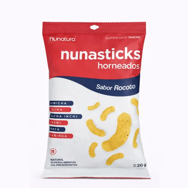 NUNASTICKS SABOR ROCOTO NUNATURA 20GR