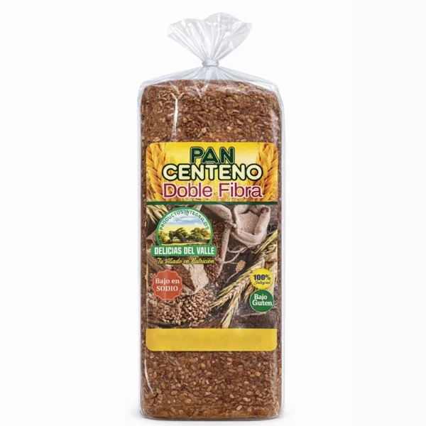 PAN DE CENTENO DOBLE FIBRA DELICIAS DEL VALLE UND