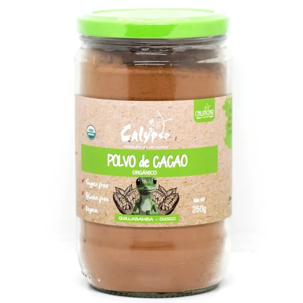 POLVO DE CACAO ORGANICO EN POMO CALYPSO 250GR