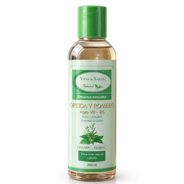 ORTIGA Y ROMERO + PRO VIT - B5 CHAMPU - HERBAL VIDA Y SALUD NATURAL 250ML
