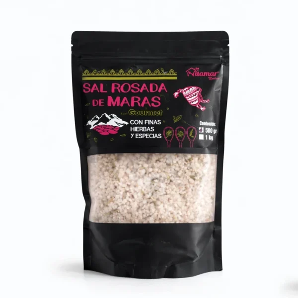 SAL ROSADA DE MARAS CON FINAS HIERBAS VITAMAR  500GR