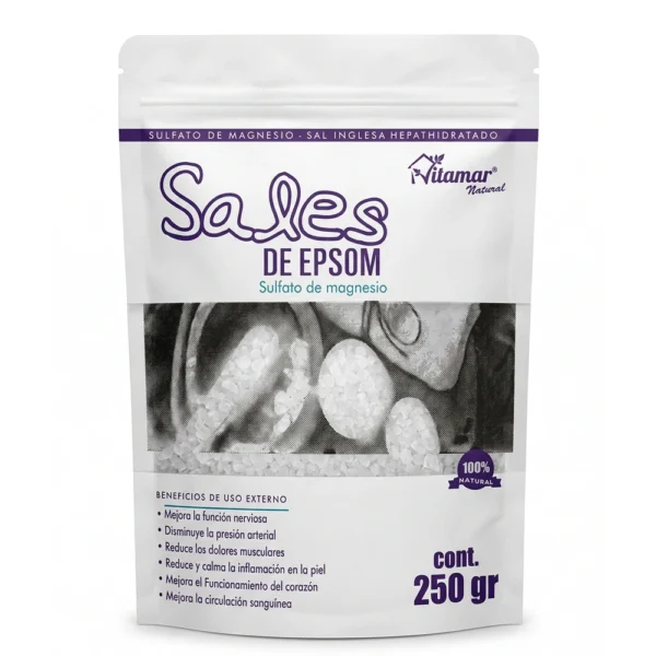 SALES DE EPSOM SULFATO DE MAGNESIO VITAMAR 250GR