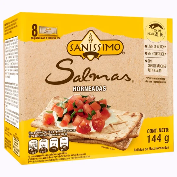 SALMAS HORNEADAS SANISSIMO 144GR