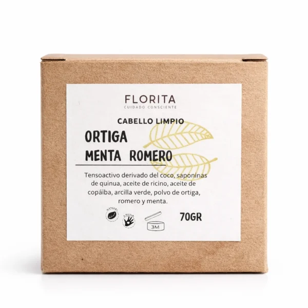 SHAMPOO ORTIGA MENTA ROMERO FLORITA 70GR