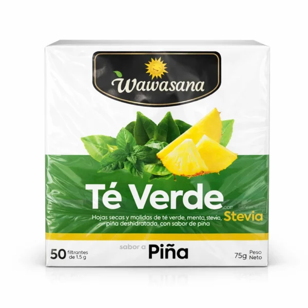 TE VERDE CON STEVIA SABOR PIÑA WAWASANA 50UND