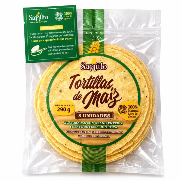 TORTILLAS DE MAIZ SANIITO 290GR